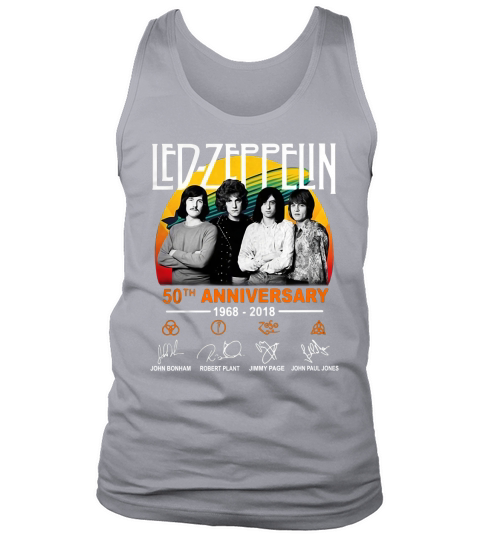 50th Anniversary Led Zeppelin 1968-2018 Signatures shirt Tank Top Unisex