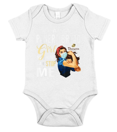 I Am A Panera Bread Girl Nothing Can Stop Me Coronavirus shirtc Short Sleeve Baby One-Piece