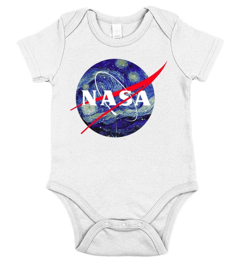 Van Gogh Starry Night NASA shirt, hoodie, sweater, longsleeve t-shirt Short Sleeve Baby One-Piece