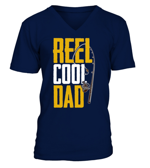 Reel Cool Dad Men's V-Neck T-shirt