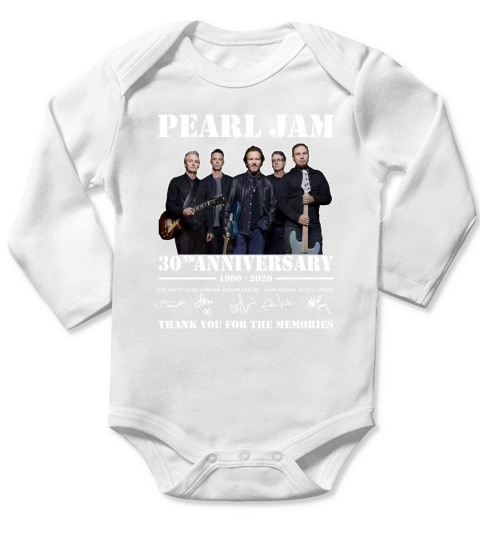 Pearl Jam 30th anniversary Long Sleeve Baby One-Piece