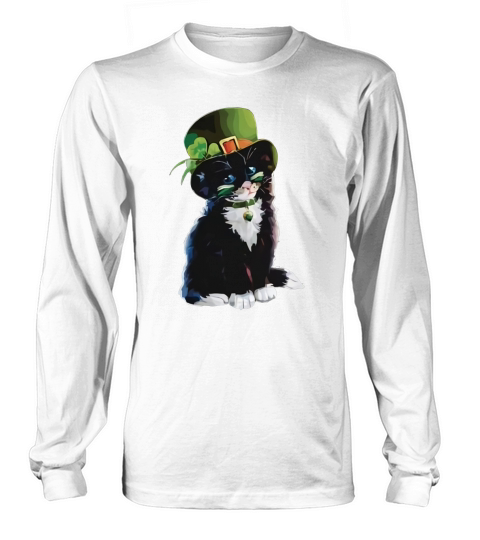 ST PATRICK CAT Long sleeved Unisex