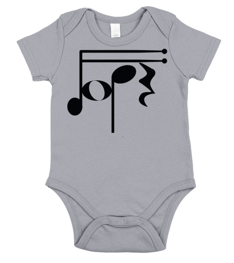 music notes t-shirt Short Sleeve Baby One-Piece