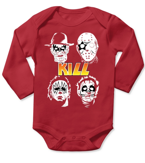 Halloween Costume Horror Movie Serial Killers Jaso Long Sleeve Baby One-Piece