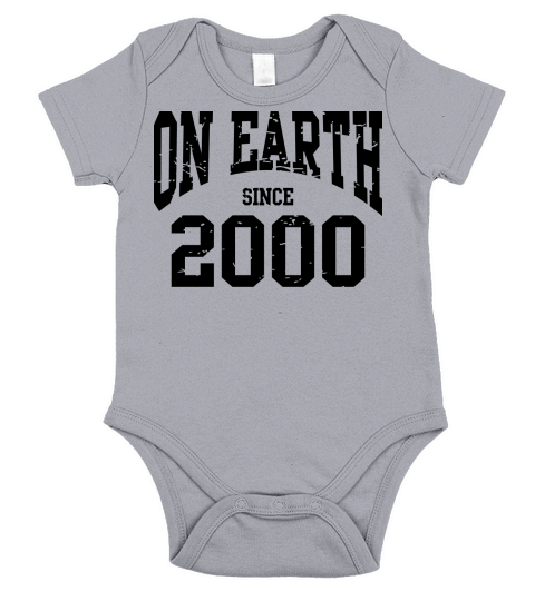 Birthday - On Earth Since 2000 Short Sleeve Baby One-Piece