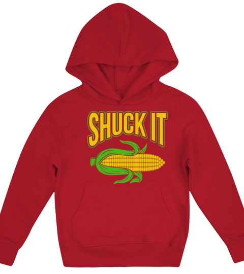 Simply Corn On the Cob Day Funny Corn Meme Pun Kids Hoodie