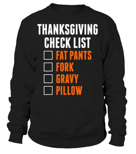 Thanksgiving Check List Women's Sweatshirt