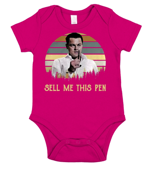 Sell Me This Pen The Wolf of Wall Street sunset shirt Short Sleeve Baby One-Piece