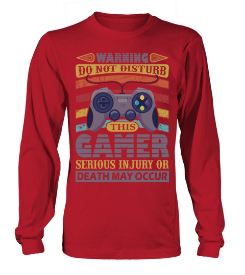 Warning gamer do not disturb Women's Long Sleeve