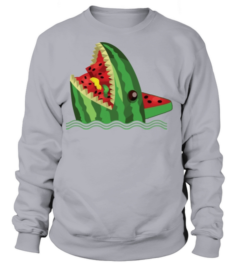 Kawaii Watermelon Shark Fin Family Summer Vacation Women's Sweatshirt