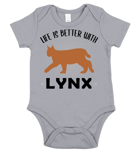 Lynx Forest Animal Lovers Quote Gift Short Sleeve Baby One-Piece