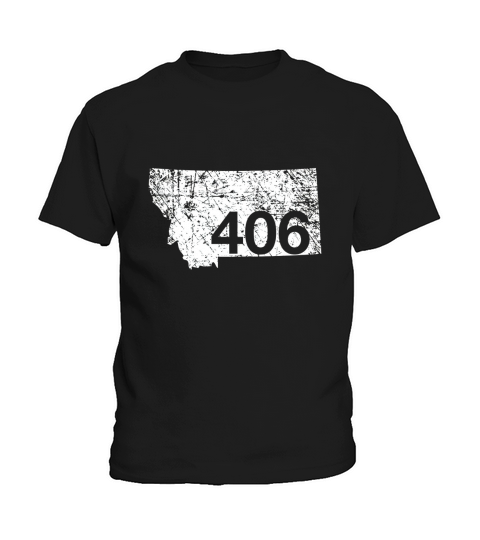 Montana Area Code 406 Shirt, Cute Hometown Souvenir Gift Kids T-Shirt