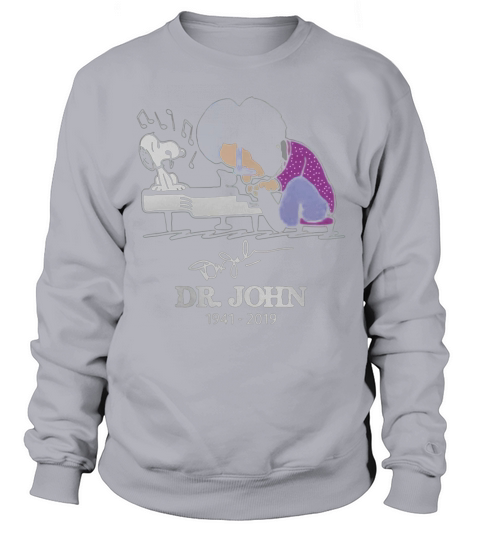 Dr John and Snoopy mashup Schroeder playing piano signature t-shirt Sweatshirt Unisex