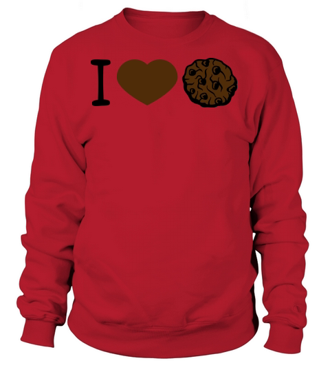 love i love heart cookie biscuit chocolate delicio Women's Sweatshirt