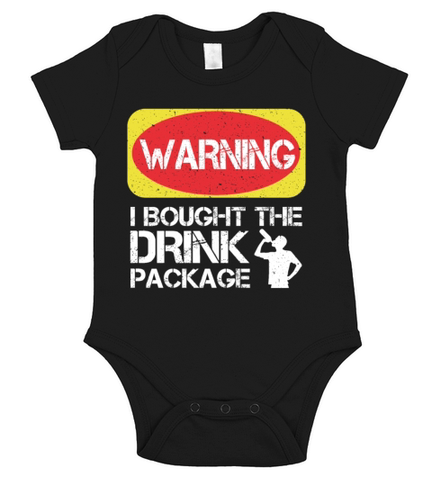Warning I Bought The Drink Package Funny Cruise Short Sleeve Baby One-Piece