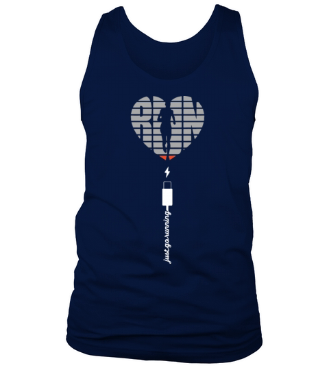 just go running healthy game favorite love heart r Men's Tank Top