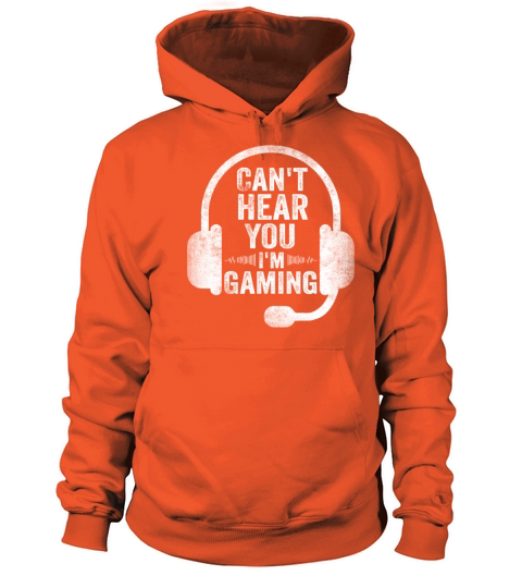 Cant Hear You Im Gaming Funny Video Gamer Gift Men's Hoodie