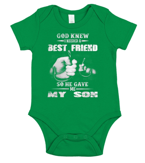 GOD KNEW I NEEDED A BEST FRIEND Short Sleeve Baby One-Piece