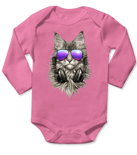 maine coon Long Sleeve Baby One-Piece
