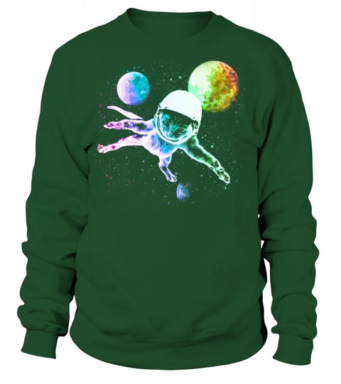 Astronaut Kitty Cat in Space Women's Sweatshirt