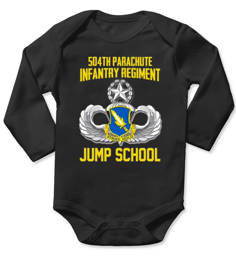 504th parachute infantry regiment Long Sleeve Baby One-Piece