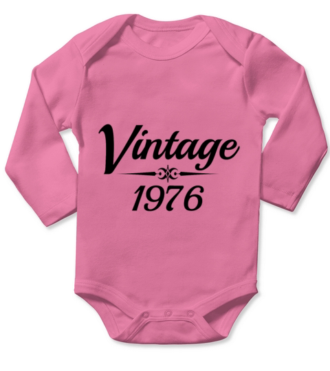 VINTAGE 1976 Long Sleeve Baby One-Piece