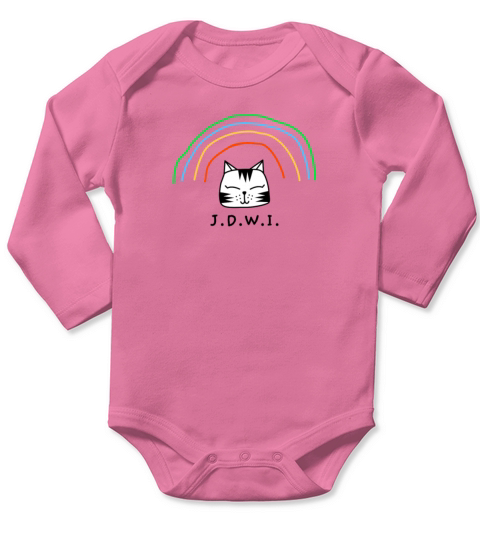 JDWI Just Deal With It Positivity Positive Attitud Long Sleeve Baby One-Piece