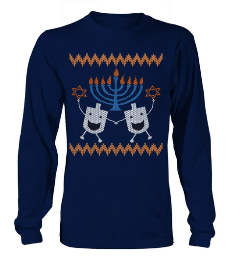 Ugly Hanukkah christmas shirt4 Women's Long Sleeve
