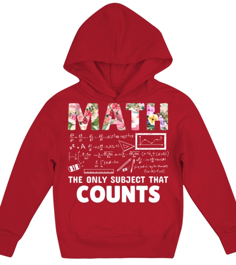Math the only subject that counts Kids Hoodie