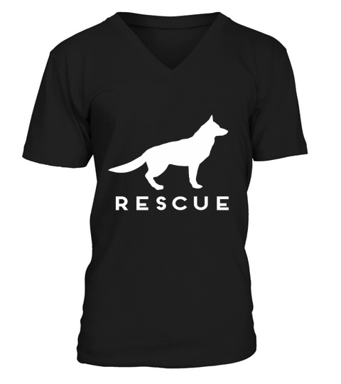 German Shepherd Rescue T-Shirt Adopt Shelter Dog V-Neck T-shirt