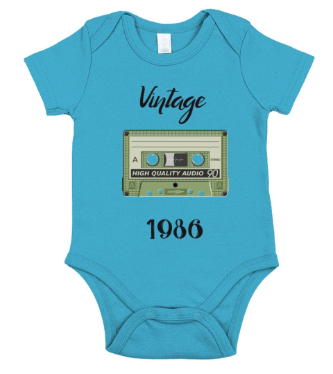 Vintage 1986 Short Sleeve Baby One-Piece