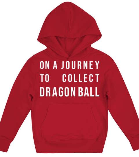 on a journey to collect dragon ball Kids Hoodie