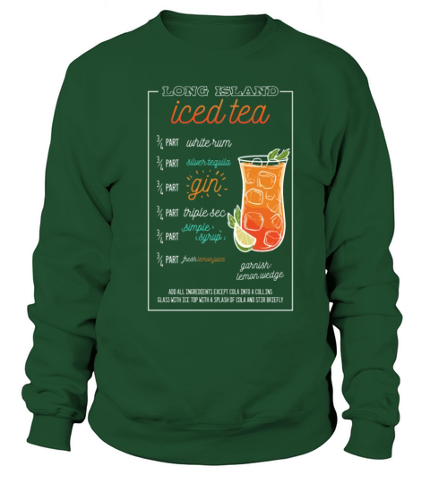 Long Island Iced Tea Cocktail Bar Drinks Barkeeper Women's Sweatshirt