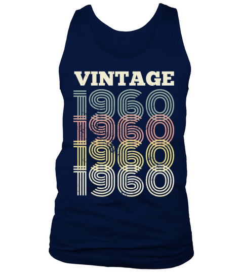 Vintage 1960 62th Birthday 62 Years Gift Bday Tank Top Unisex