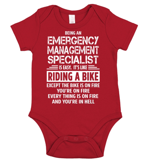 Emergency Management Specialist Short Sleeve Baby One-Piece