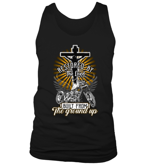 Born Again Restored By The Lord Christian Biker Men's Tank Top
