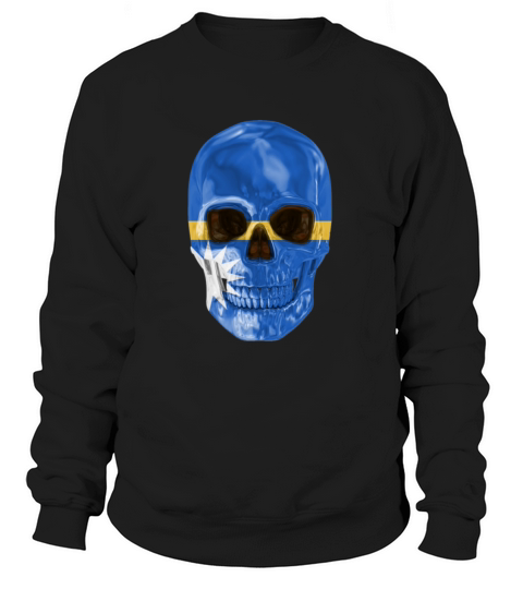 Skull Flag Of Nauru Women's Sweatshirt