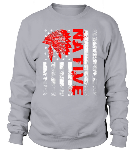 Native American Day Vintage Flag USA Men's Sweatshirt