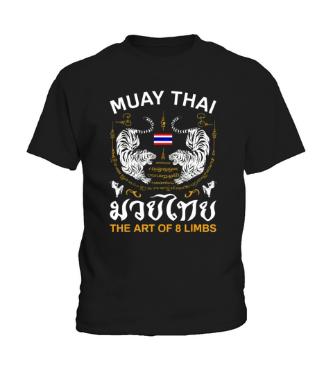 The Art Of 8 Limbs Sak Yant Tiger Muay Thai Kids T-Shirt