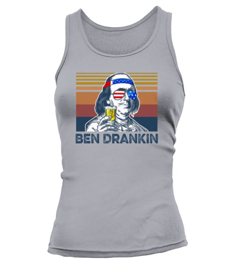 Ben Drankin American flag vintage shirt Tank top Woman
