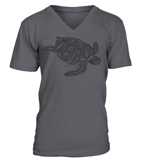 Tropical turtle Men's V-Neck T-shirt