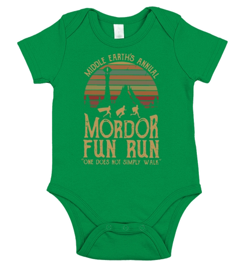 Mittelerdes jährlicher Mordor-Spaßlauf man geht nicht einfach Shirt Short Sleeve Baby One-Piece