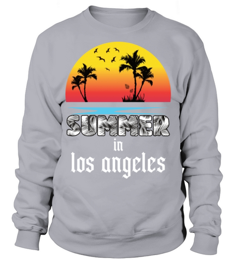 Summer in los angeles beach holiday palm trees Women's Sweatshirt