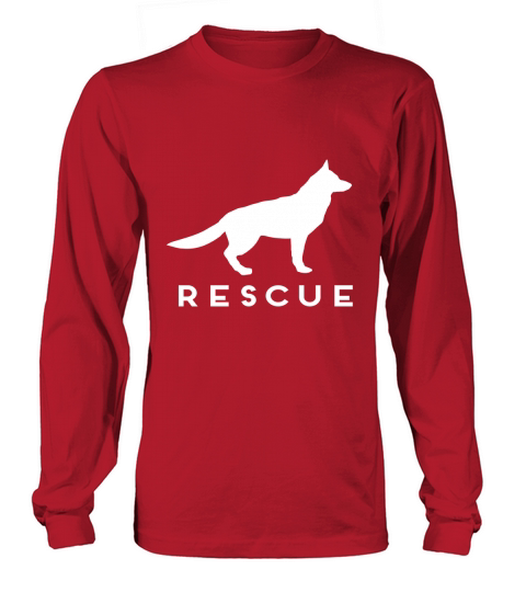 German Shepherd Rescue T-Shirt Adopt Shelter Dog Long sleeved Unisex