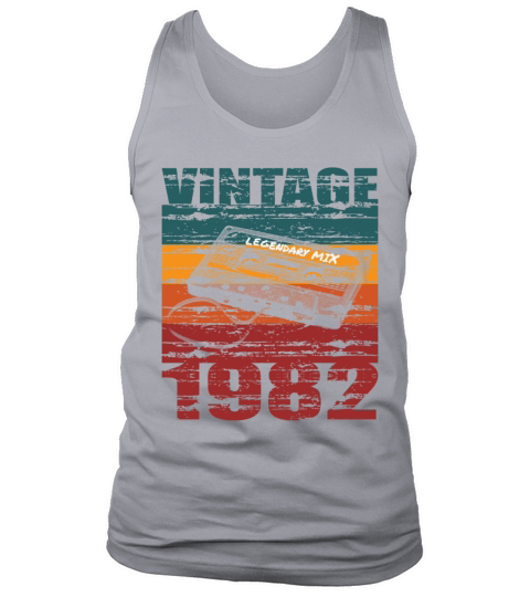 40th birthday vintage 1982 legendary mix Tank Top Unisex