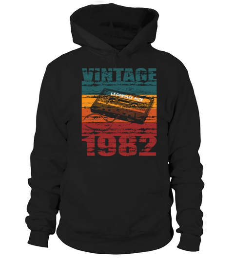 40th birthday vintage 1982 legendary mix Hoodie Unisex