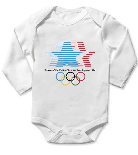 1984 Olympics vintage Long Sleeve Baby One-Piece