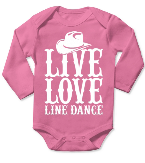 Line dance Long Sleeve Baby One-Piece