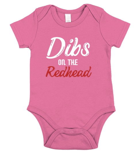 Dibs On The Redhead Ginger Drinking St Patricks Da Short Sleeve Baby One-Piece