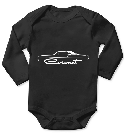 Dodge Coronet Classic Outline Design Long Sleeve Baby One-Piece